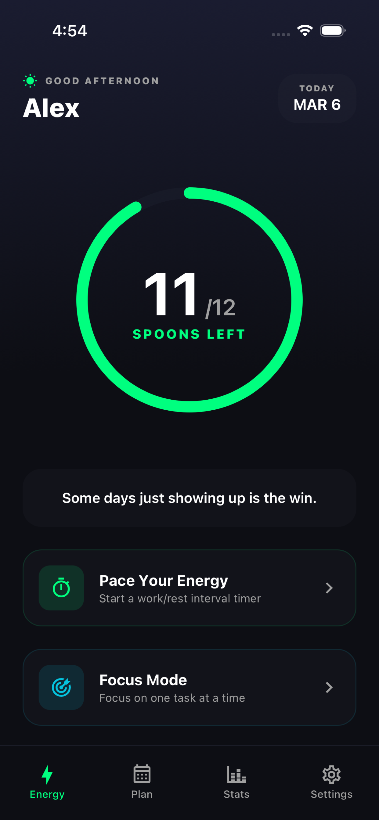 SpoonDo app screen